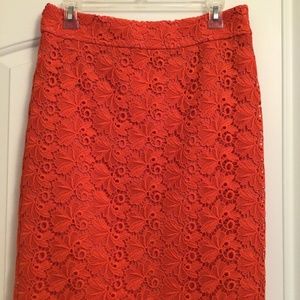 Ann Taylor Size 6 Red Coral Pencil skirt